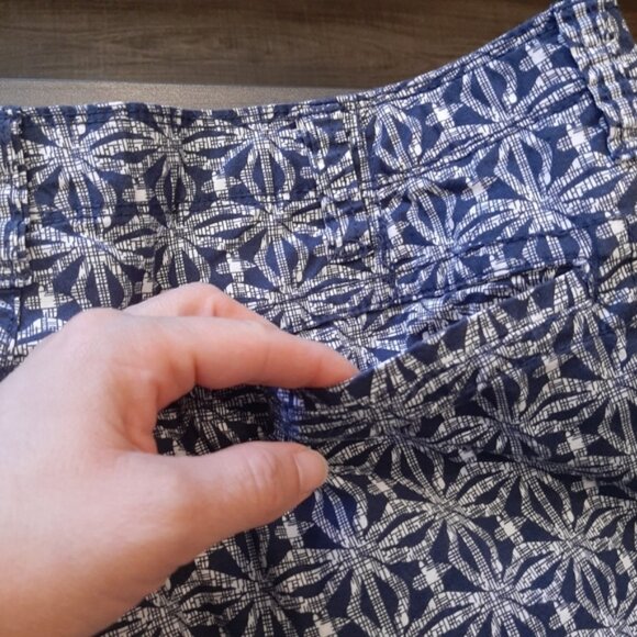 Arizona Jean Company Blue Patterned Men's Flat Front Shorts - Picture 9 of 11